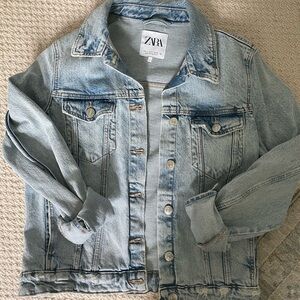 Zara Faded Blue Denim Jacket